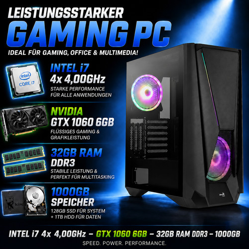 Gaming intel i7 4x - gaming, pc